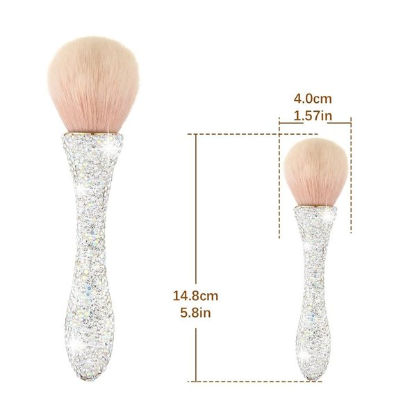 NWT Sparkling Crystal Rhinestone Bling Silver Stocking Stuffers Makeup B… - Picture 4 of 17